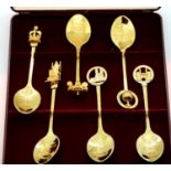 Collectors World commemorative cased spoons to celebrate 50th year of Queen Elizabeth II coronation.