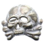 WWII German Allgemeine SS Totenkopf skull, jawless type. P&P Group 1 (£14+VAT for the first lot