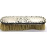 Edward VII hallmarked silver backed clothes brush, L: 17 cm. P&P Group 1 (£14+VAT for the first