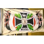 German Imperial WWI type Kaiser 1914 flag, 120 x 150 cm. P&P Group 1 (£14+VAT for the first lot