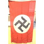 German WWII type parade flag bearing stamps for Berlin 1939, 150 x 90 cm. P&P Group 1 (£14+VAT for