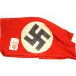 German WWII type Swastika armband. P&P Group 1 (£14+VAT for the first lot and £1+VAT for