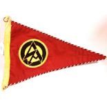 German Third Reich type SA pennant, L: 37 cm. P&P Group 1 (£14+VAT for the first lot and £1+VAT