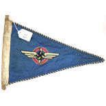 German Third Reich NSFK pennant, L: 35 cm. P&P Group 1 (£14+VAT for the first lot and £1+VAT for