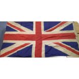 British WWII type Union flag, bearing British War Office stamp and dated 1939, 90 x 150 cm. P&P