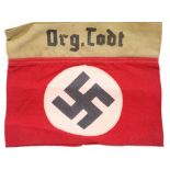 German WWII type Org-Todt armband. P&P Group 1 (£14+VAT for the first lot and £1+VAT for
