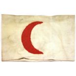Ottoman Turkish WWI type Red Crescent armband. P&P Group 1 (£14+VAT for the first lot and £1+VAT for