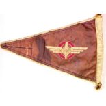 German Third Reich type NSKK pennant, L: 33 cm. P&P Group 1 (£14+VAT for the first lot and £1+VAT