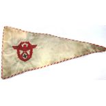 German Third Reich type NSKK pennant, L: 34 cm. P&P Group 1 (£14+VAT for the first lot and £1+VAT