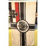 German Imperial WW1 type Battle flag, 150 x 90 cm. P&P Group 1 (£14+VAT for the first lot and £1+VAT