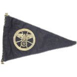 German Third Reich type Reichsbahn pennant, L: 35 cm. P&P Group 1 (£14+VAT for the first lot and £