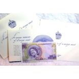 Three Queen Mother's 100th birthday £20 notes. P&P Group 1 (£14+VAT for the first lot and £1+VAT for