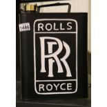 Black Rolls Royce 5L petrol can. P&P Group 2 (£18+VAT for the first lot and £3+VAT for subsequent