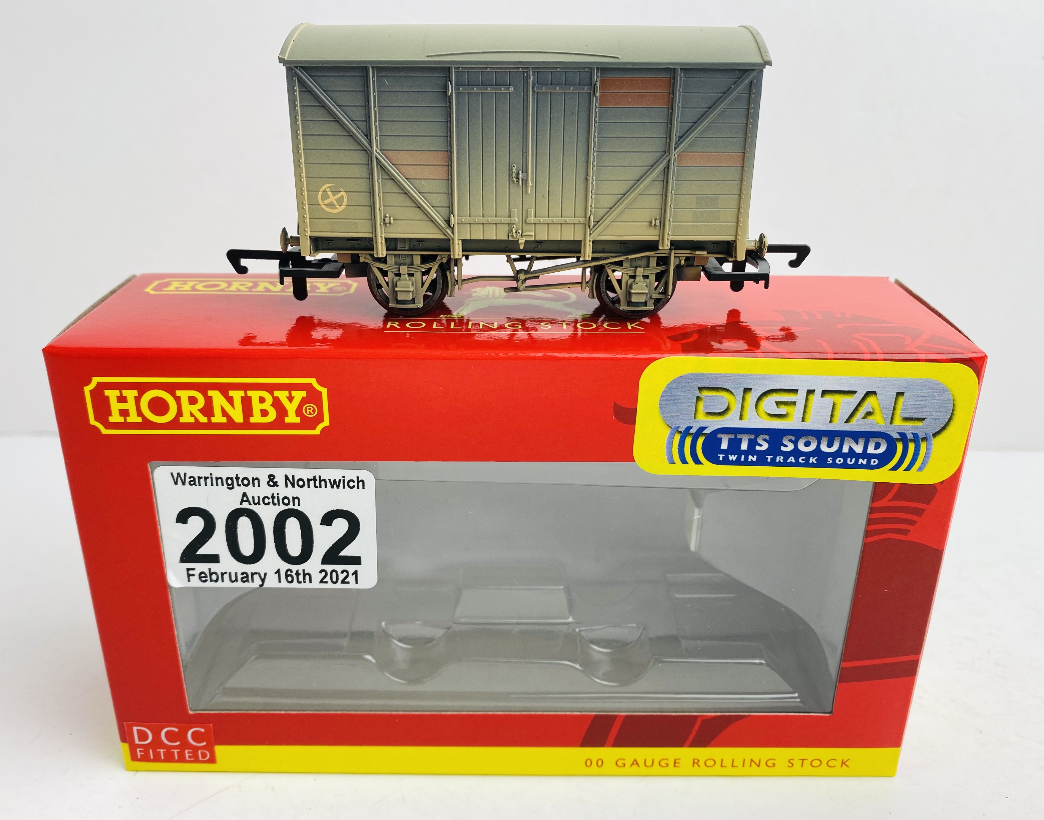 Hornby R6925TTS DCC Digital (Tested OK) #03 Vent Van Wagon WITH SOUND Boxed with Instructions P&P