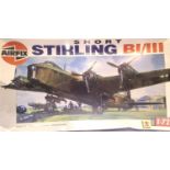 Airfix 1:72 scale plastic kit, Short Stirling as new/factory sealed, slight crush to the box. P&P