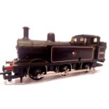 Hornby 0.6.0.T 47458 black, fair-good condition, repainted buffer beams, missing rear coupling hook.