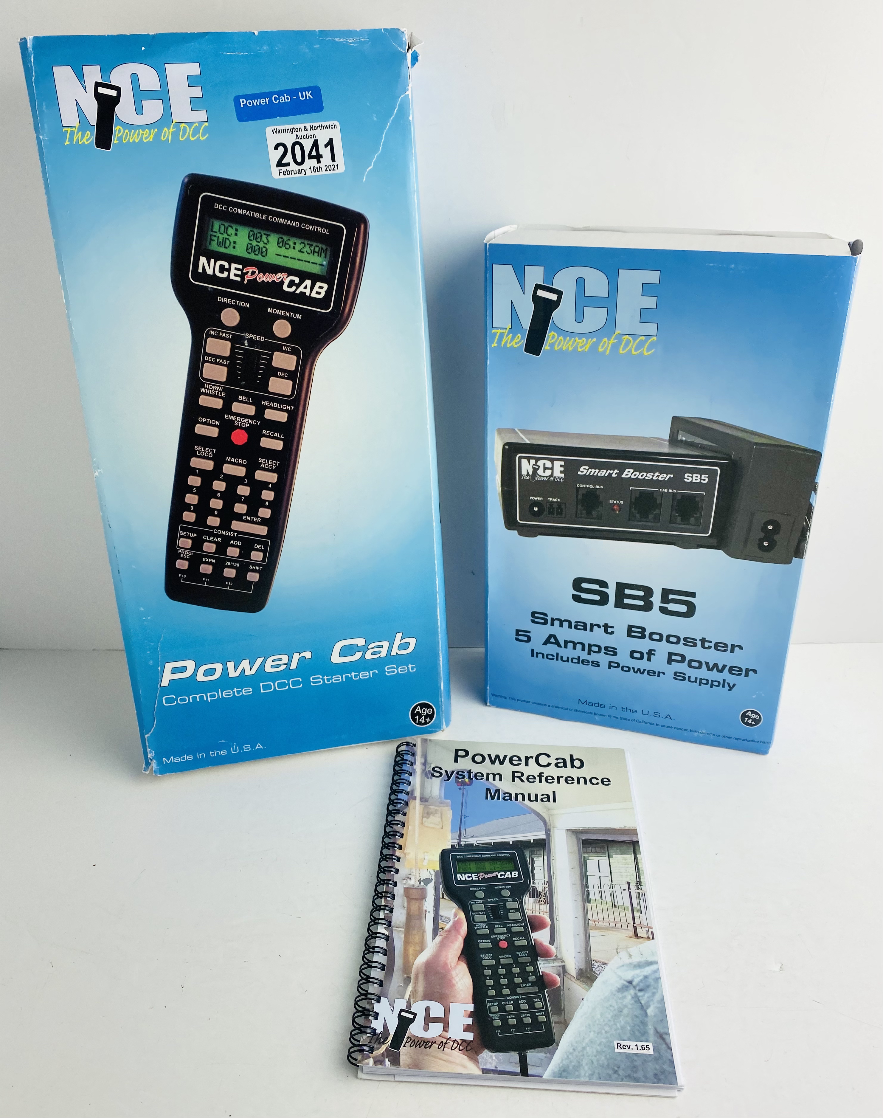 NCE Power Cab DCC DIGITAL CONTROLLER (UK) & 5 AMP Booster All Boxed P&P Group 2 (£18+VAT for the