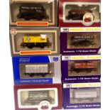 8x Dapol 4x wheel type wagons, lime, gunpowder, conflat etc. P&P Group 2 (£18+VAT for the first