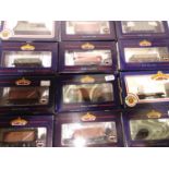 Twelve Bachmann BR related wagons, minerals, fruit, conflat etc. P&P Group 1 (£14+VAT for the