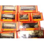 Nine assorted Hornby wagons including R119 Shell, tanker x4 etc. All in good - excellent condition