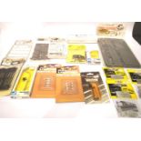 Selection of model rail accessories; Ratio, Knightwing, Hornby etc. Mostly new in packets. P&P Group