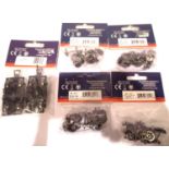 Bachmann wheels and bogies, 36-008A, 36-017, 36-014, 36-016 x2, all new in packets. P&P Group 1 (£