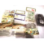 Airfix/Dapol plastic kits x11, railway related including pylons, platforms, supermarket etc. P&P