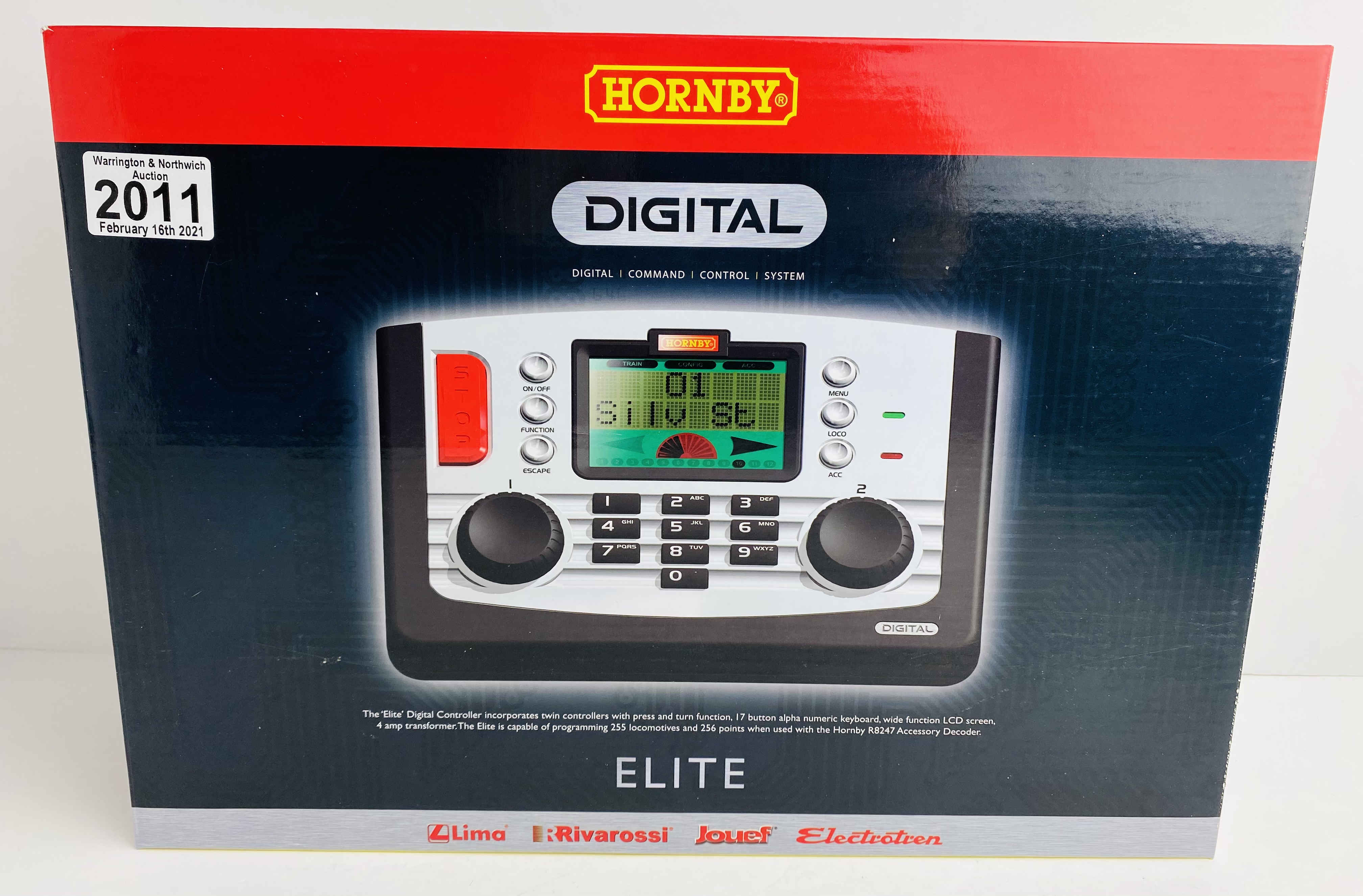 Hornby R8214 DCC Digital Elite Controller Boxed with Instructions & Leads etc P&P Group 2 (£18+VAT