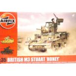 Airfix 1:35 scale British M3 Stuart Honey, as new/contents unchecked. P&P Group 1 (£14+VAT for the