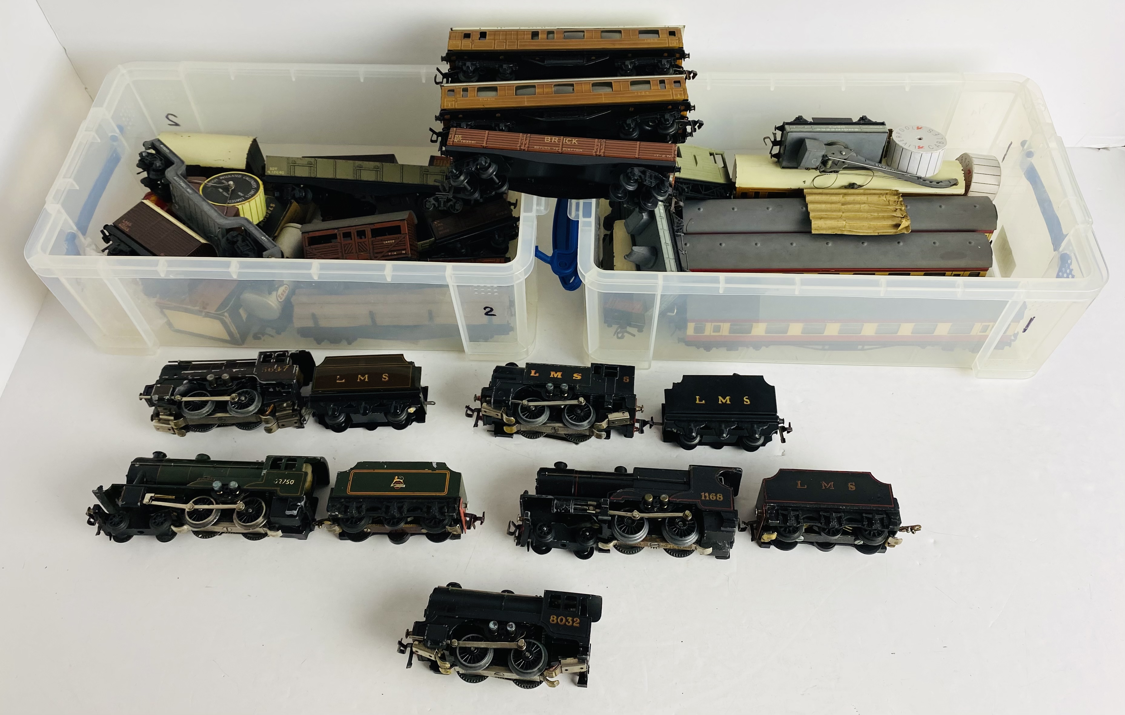 A Superfluity of Trix TTR Railway - All Playworn, Includes Locomotives, Rolling Stock, Track &