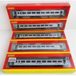 5x Hornby Mk4 'East Coast' Livery Coaches with Interior Lights (Untested) Boxed P&P Group 1 (£14+VAT