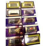 Ten Dapol assorted wagons, tankers, hoppers etc. Mostly in excellent condition and boxed. P&P