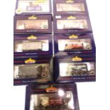 Nine Bachmann GWR, LMS and Private Owner wagons. P&P Group 1 (£14+VAT for the first lot and £1+VAT