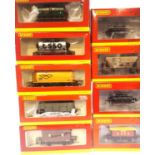 Nine Hornby wagons including 2009 Club, shunters trucks, hoppers etc. P&P Group 1 (£14+VAT for the