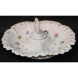 Royal Copenhagen Hors d'oeuvres dish c1880, D: 28 cm. P&P Group 3 (£25+VAT for the first lot and £