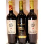 Three bottles of Rioja. P&P Group 3 (£25+VAT for the first lot and £5+VAT for subsequent lots)