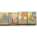 Four WWII German Hitler Youth Match Boxes (inc matches) as sold by the HJ to raise funds. P&P