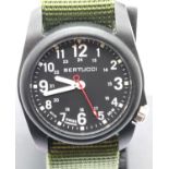Gents Bertucci army field wristwatch, new and boxed. P&P Group 2 (£18+VAT for the first lot and £3+