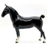 Beswick Hackney horse Black Magic of Nork, H: 20 cm. P&P Group 2 (£18+VAT for the first lot and £3+