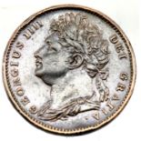 1821 - Copper Farthing of King George IV in a high grade. P&P Group 1 (£14+VAT for the first lot and