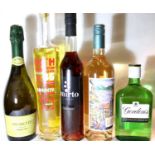 Mixed alcohol including Absinthe. Not available for in-house P&P, contact Paul O'Hea at Mailboxes on