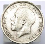 1916 - Silver Half Crown of King George V. P&P Group 1 (£14+VAT for the first lot and £1+VAT for