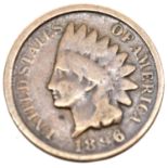 1896 - USA Indian Cent. P&P Group 1 (£14+VAT for the first lot and £1+VAT for subsequent lots)