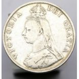 1888 - Double Florin of Queen Victoria. P&P Group 1 (£14+VAT for the first lot and £1+VAT for