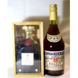 Boxed bottle of Jules F Robin XO Cognac and a bottle of Guignard brand. P&P Group 3 (£25+VAT for the