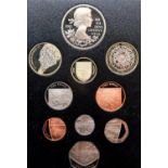 2012 ten coin proof Royal Mint UK set in presentation packaging. P&P Group 1 (£14+VAT for the