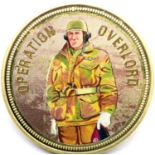 Operation Overlord - Gold Plated Westminster Commemorative coin. P&P Group 1 (£14+VAT for the