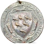 West Sussex Education - 1 years attendance medallion in Bronze (Edwardian). P&P Group 1 (£14+VAT for