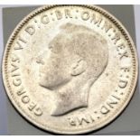 1947 - Australian Silver Florin. P&P Group 1 (£14+VAT for the first lot and £1+VAT for subsequent