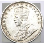 1918 Silver Rupee of King George V (Colonial India) P&P Group 1 (£14+VAT for the first lot and £1+